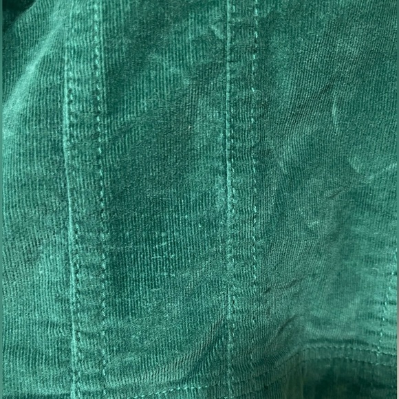 AMX Green Corduroy Long Sleeve Snap-up Jacket Size Large - Picture 11 of 11